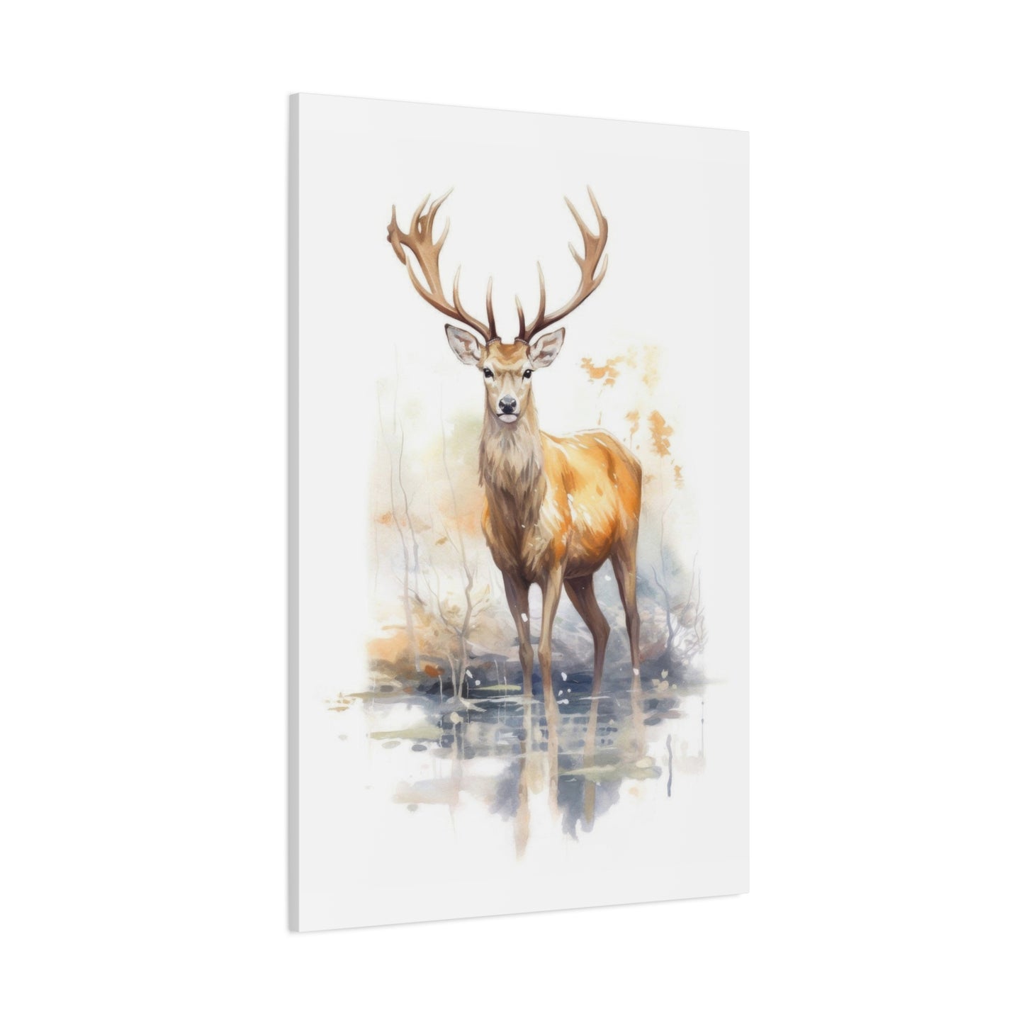 Large Deer Watercolor Wall Art & Canvas Prints