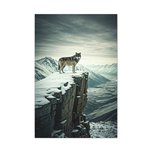 Wolf Above the Mountains wall art & canvas prints