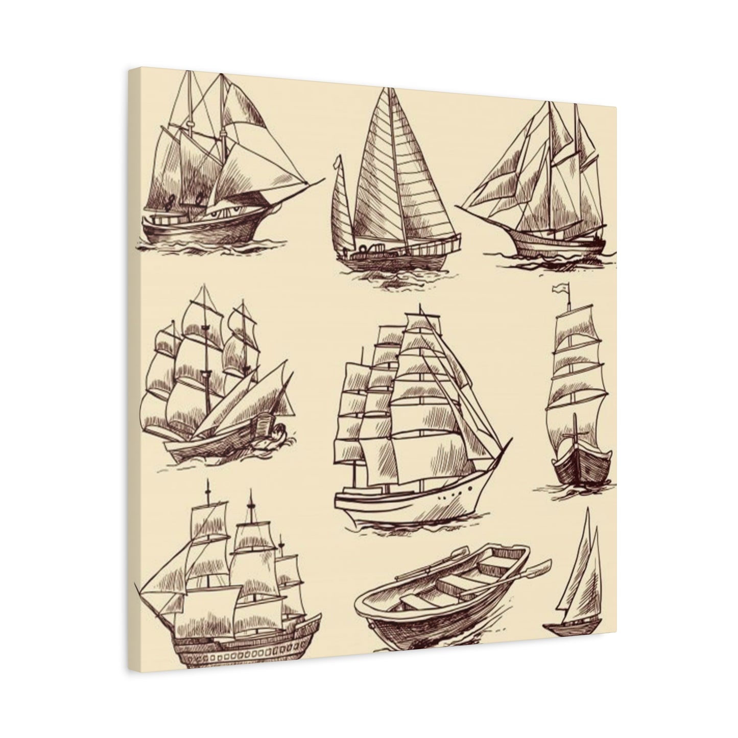Ship Sailing Painting Wall Art & Canvas Prints