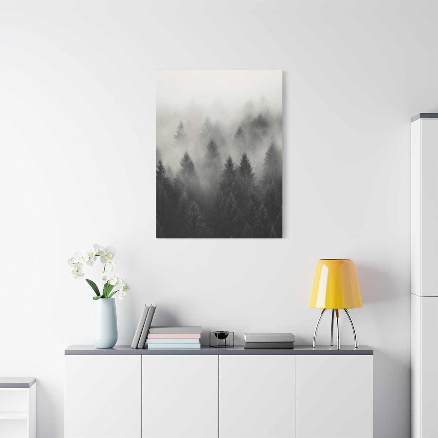 Forest Fog Grey Wall Art & Canvas Prints
