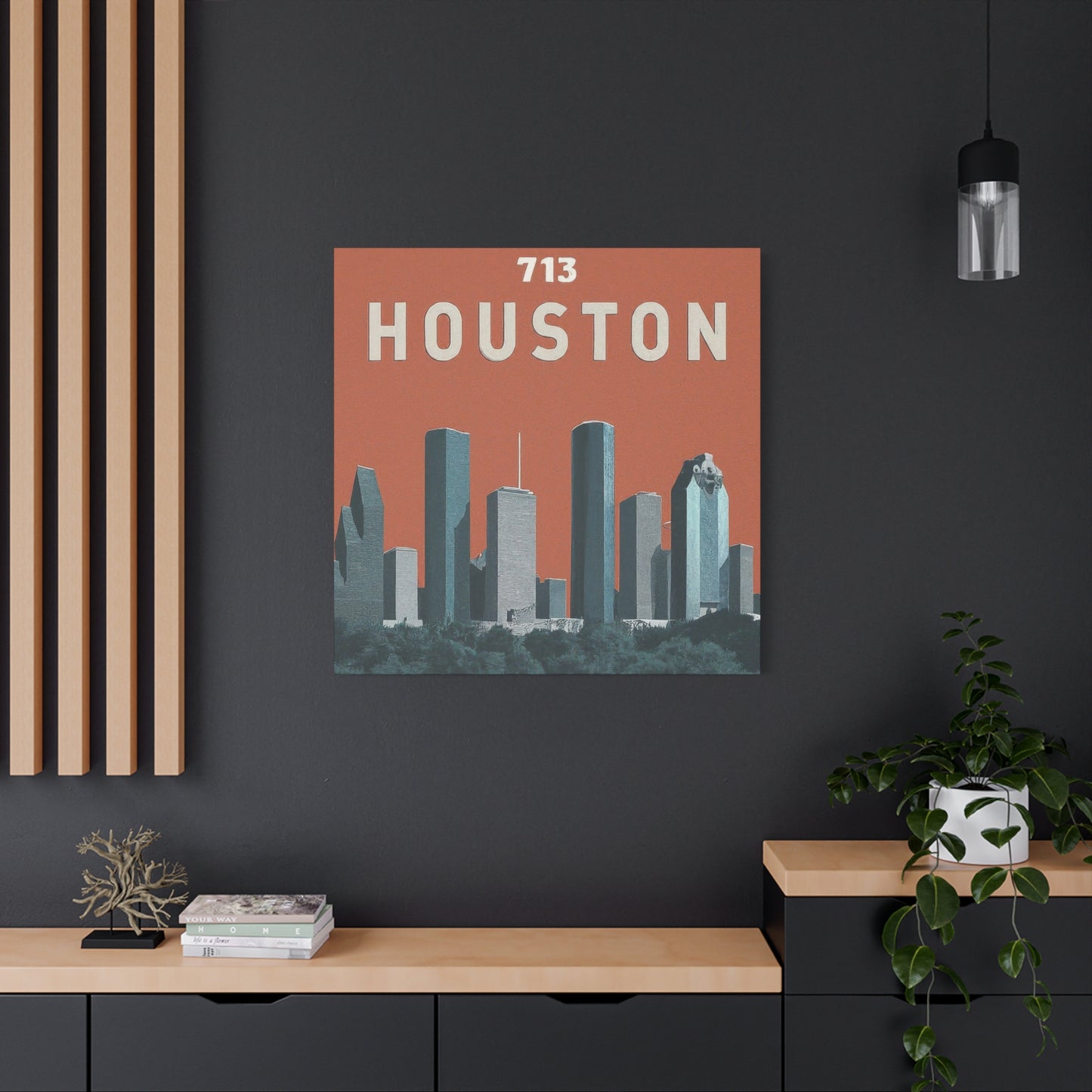 Houston Skyline 713 Wall Art & Canvas Prints