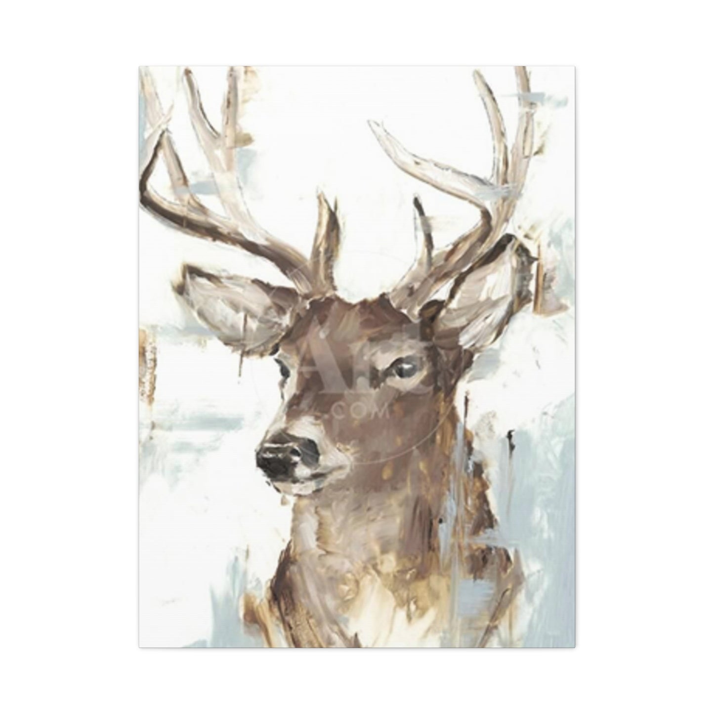 Reindeer Painting Wall Art & Canvas Prints