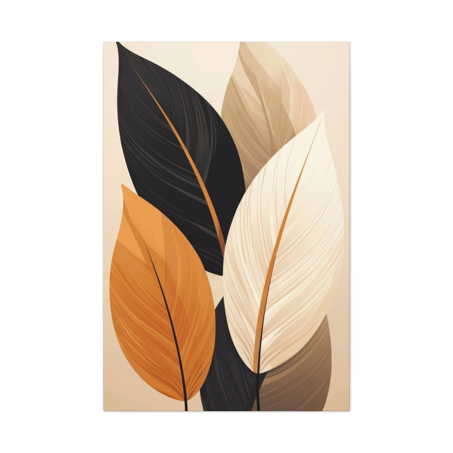 Warm Dark Leaves Deco Wall Art & Canvas Prints