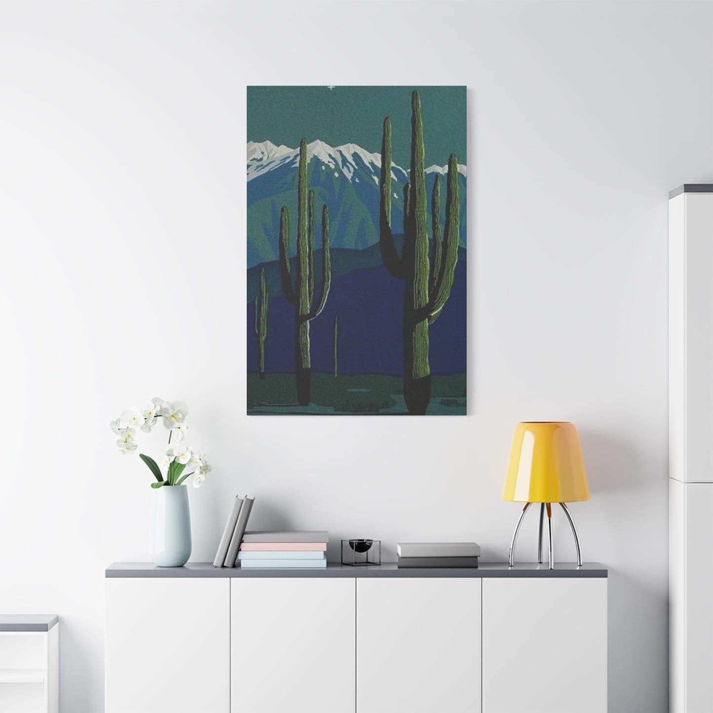 Abstract Arizona Green Cactus Wall Art & Canvas Prints