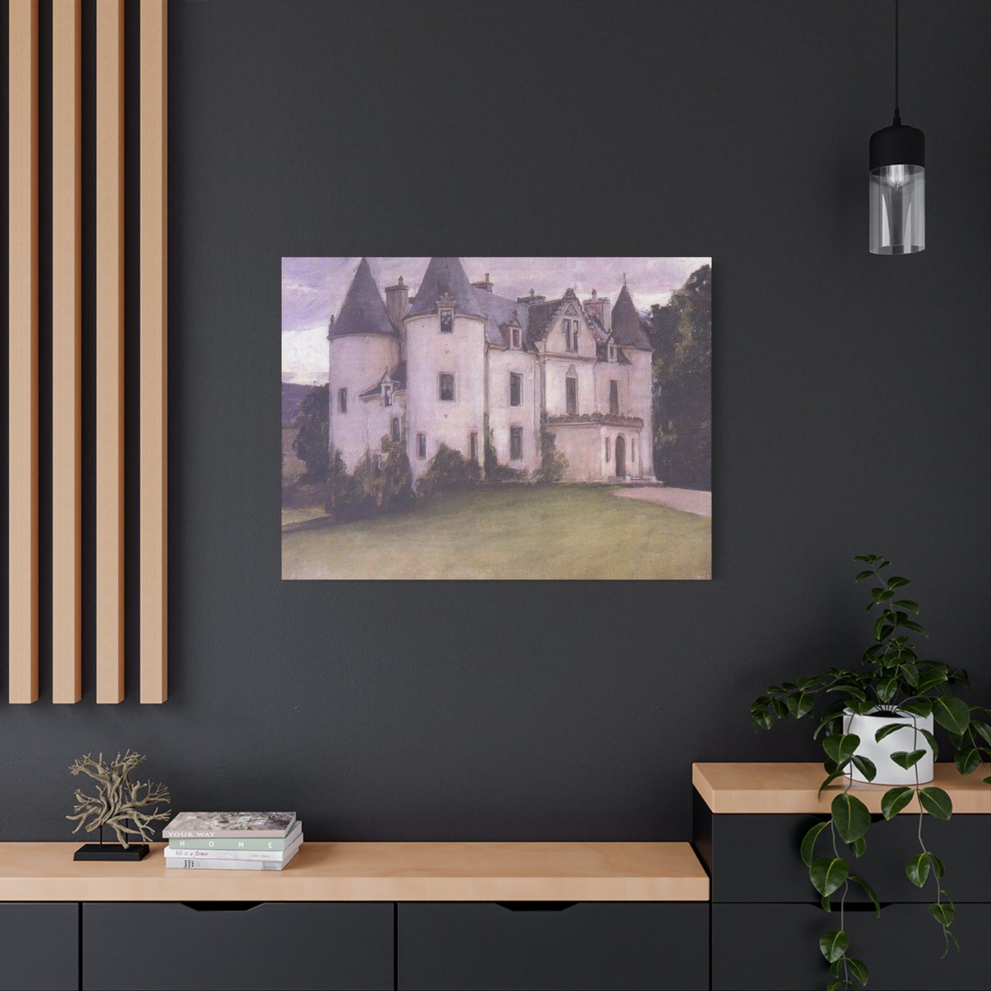 John William A Scottish Baronial House Wall Art & Canvas Prints
