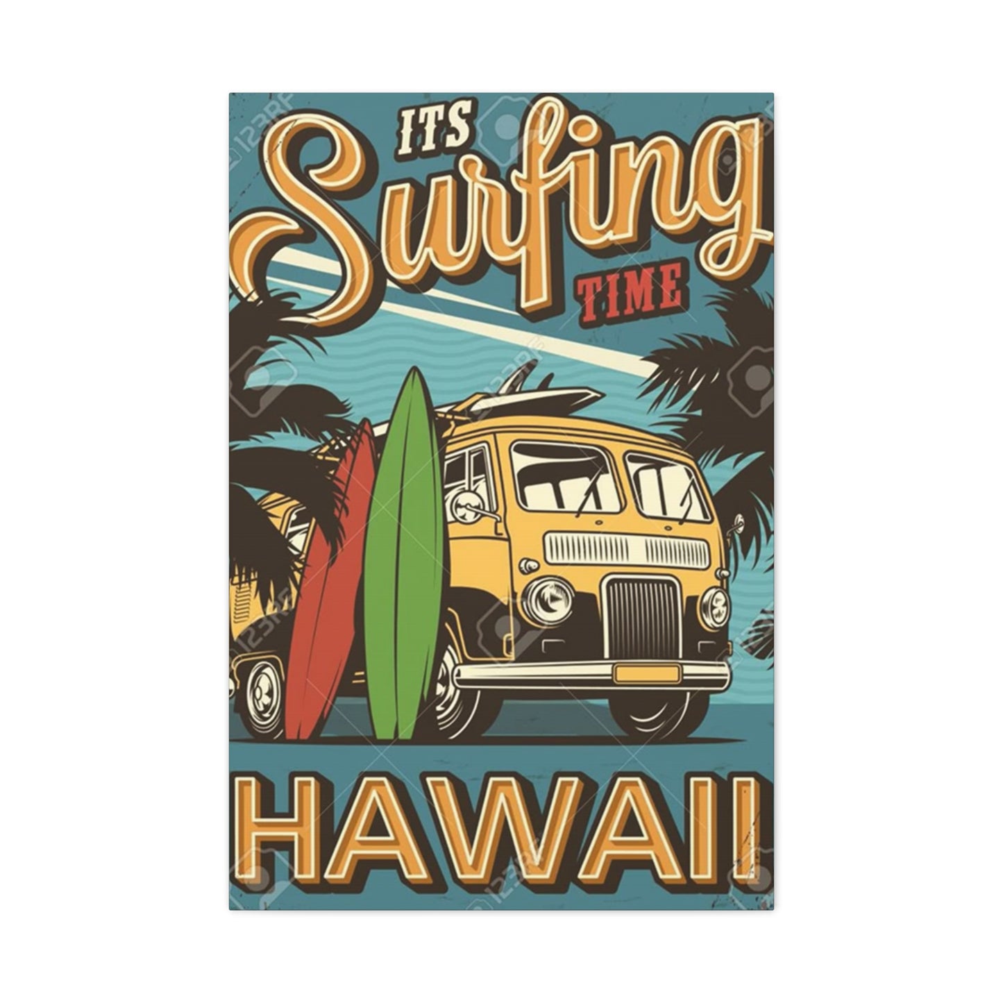 Hawaii Surfing Wall Art & Canvas Prints