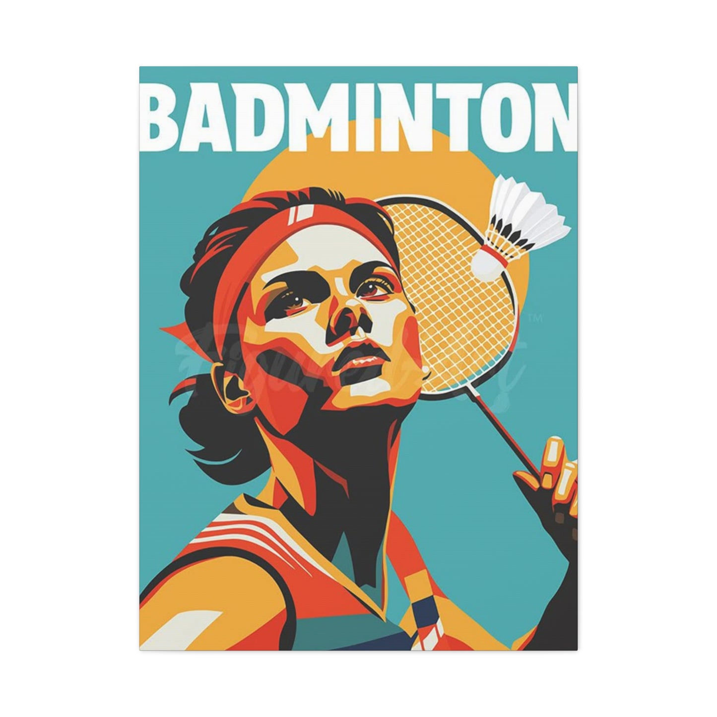 Abstract Badminton Poster Wall Art & Canvas Prints