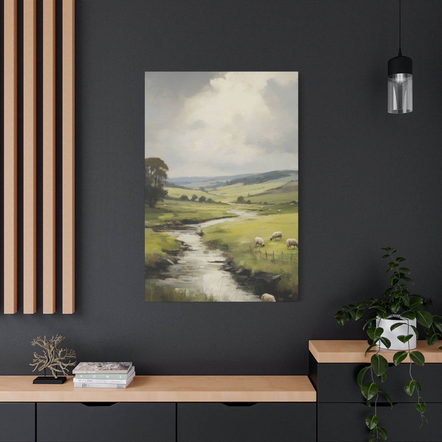 Countryside Water Stream Wall Art & Canvas Prints