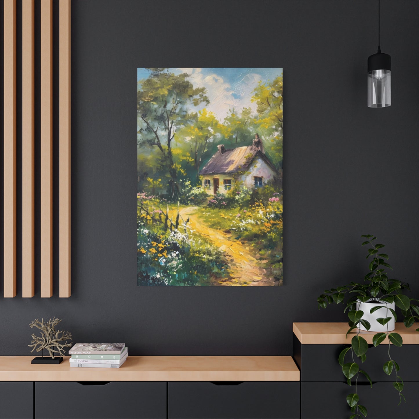 Greenery Cottage Countryside Wall Art & Canvas Prints
