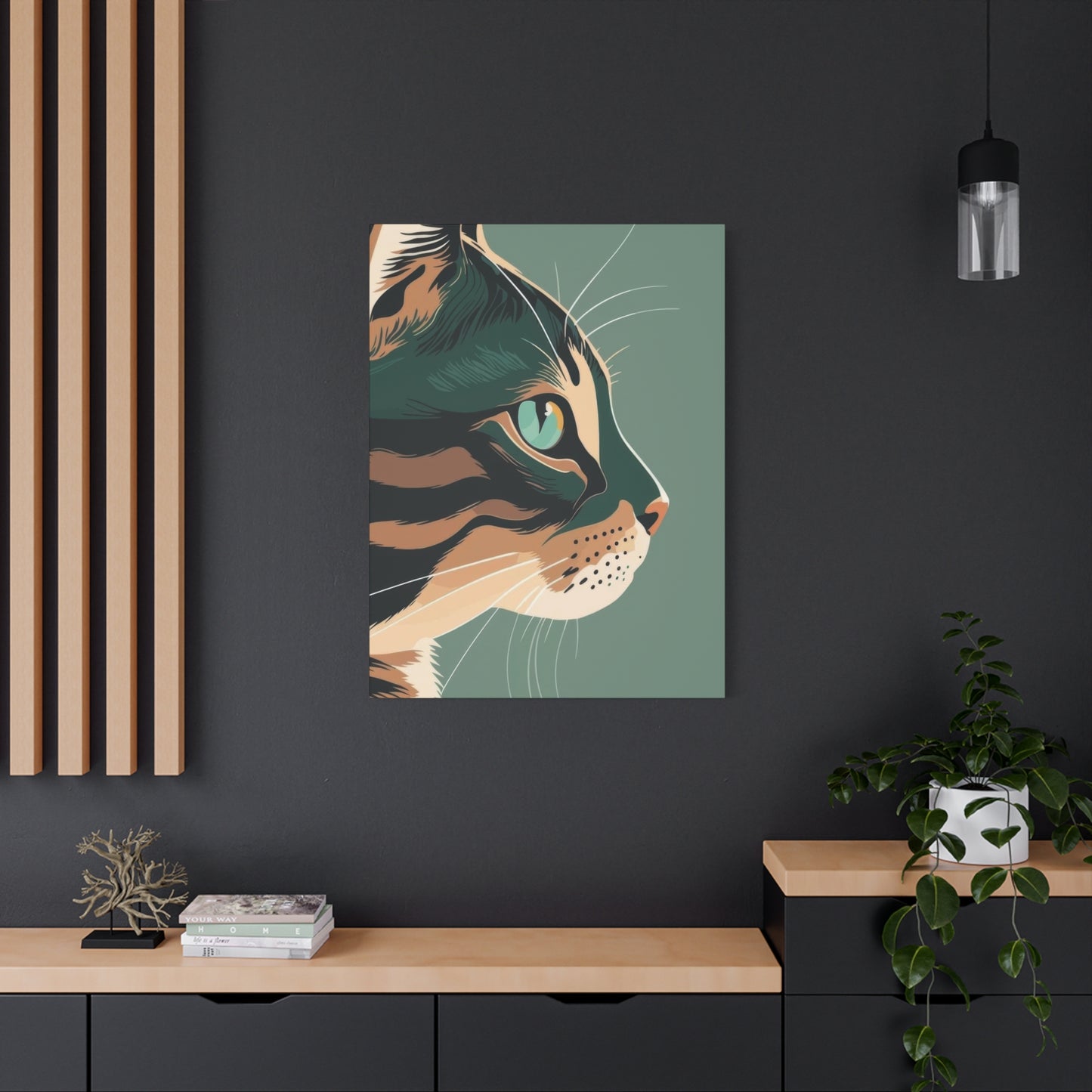 Cat Face Closeup Deco Wall Art & Canvas Prints