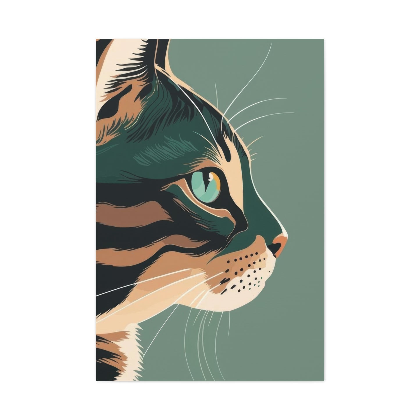 Cat Face Closeup Deco Wall Art & Canvas Prints