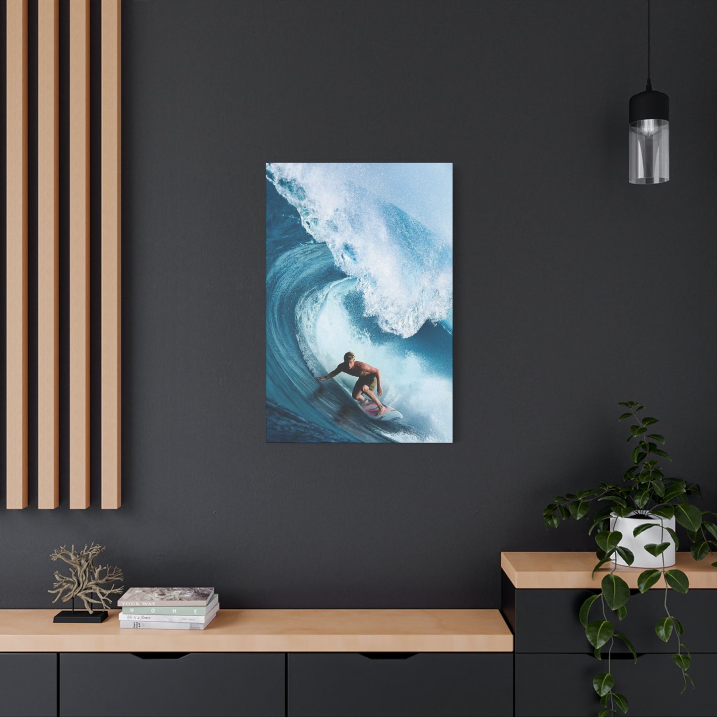 Large Surfing Wave Wall Art & Canvas Prints