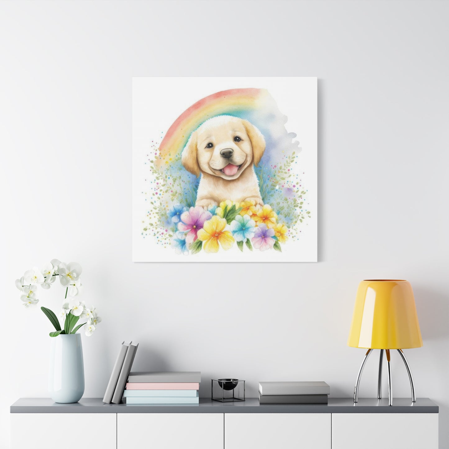 Happy Labrador Puppy Dog Wall Art & Canvas Prints