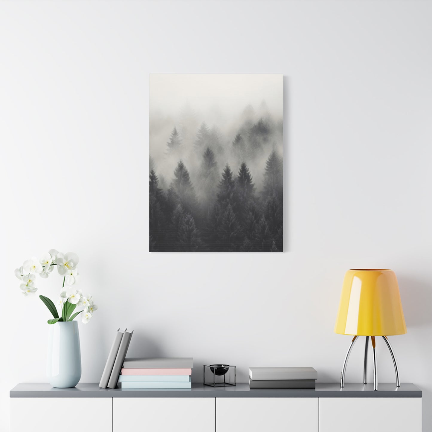 Forest Fog Grey Wall Art & Canvas Prints