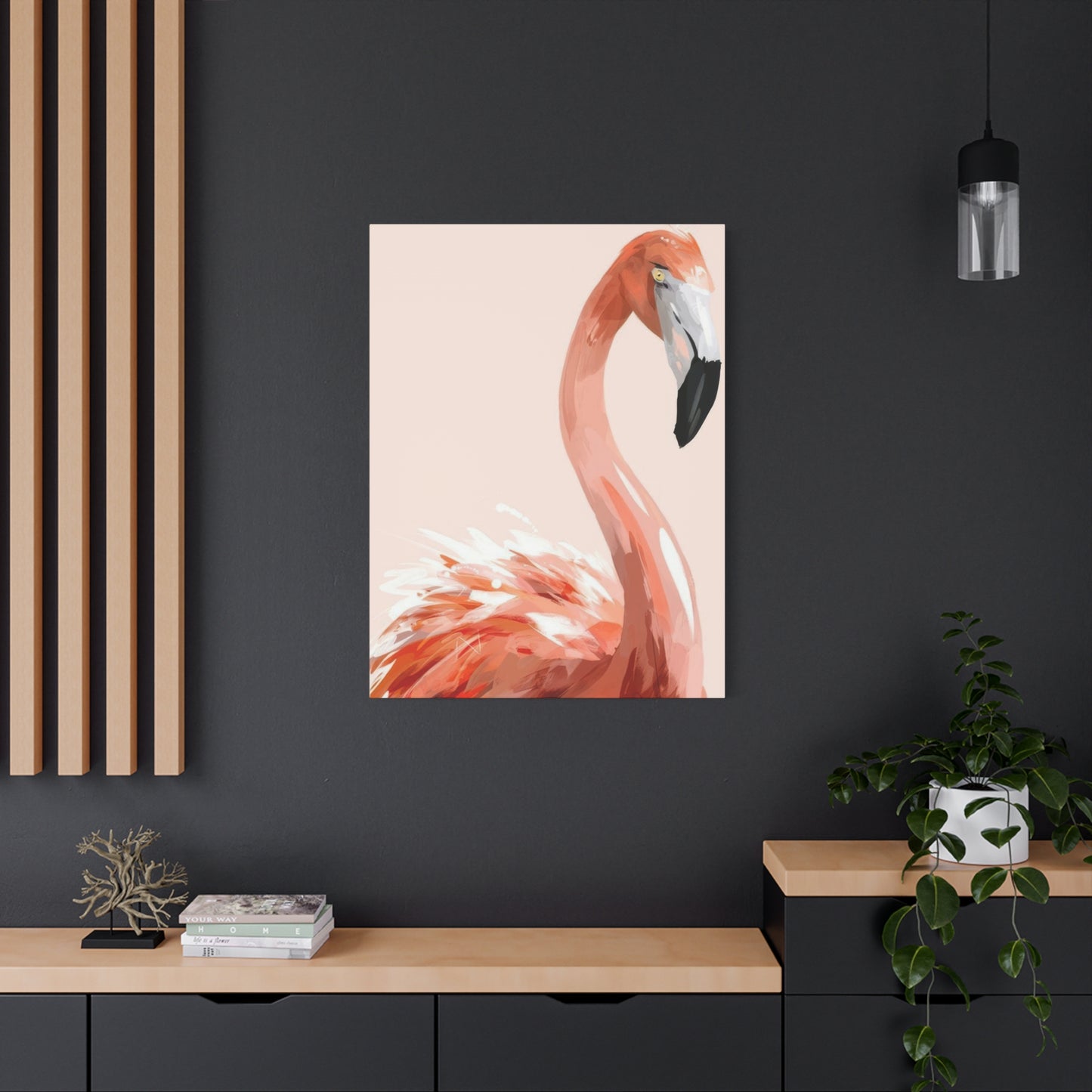 Flamingo Light Portrait Wall Art & Canvas Prints