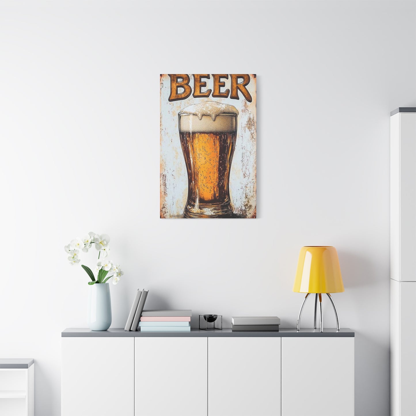Beer Abstract Painting Wall Art & Canvas Prints