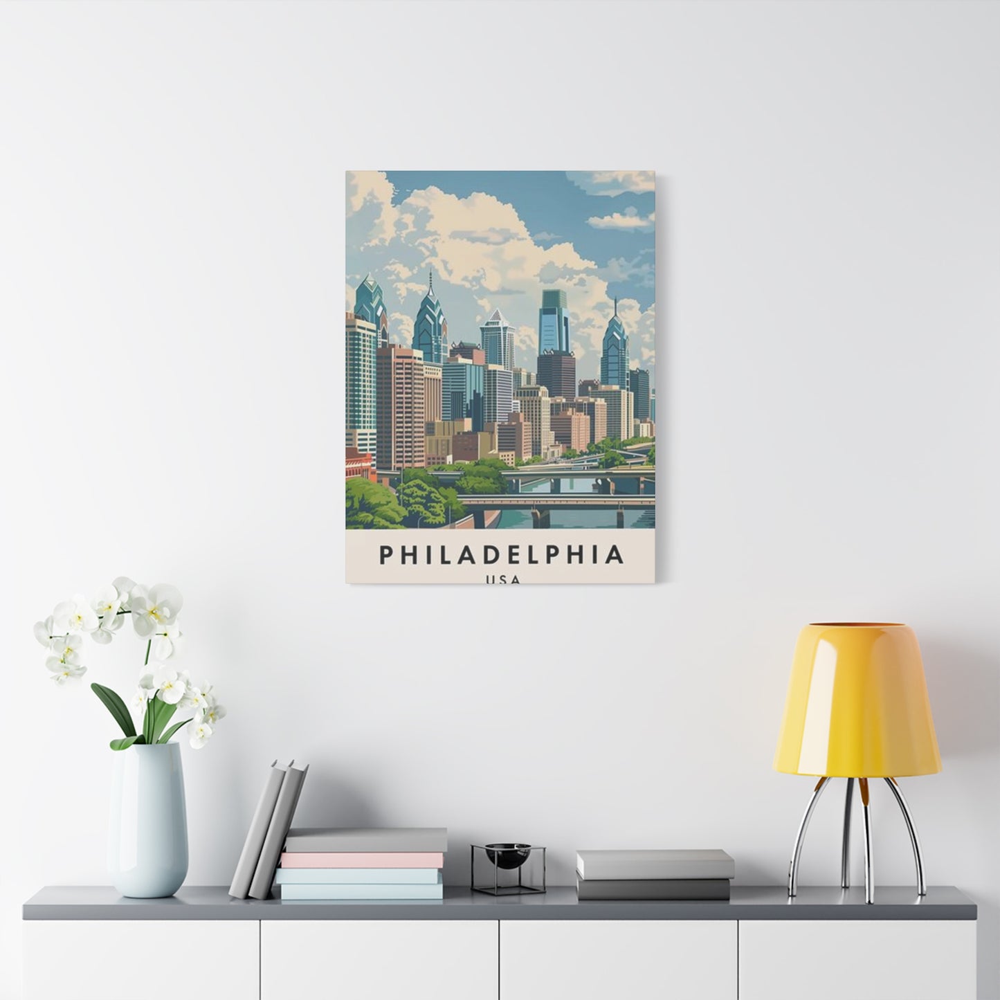 Bright Sunny Day In Philadelphia Wall Art & Canvas Prints