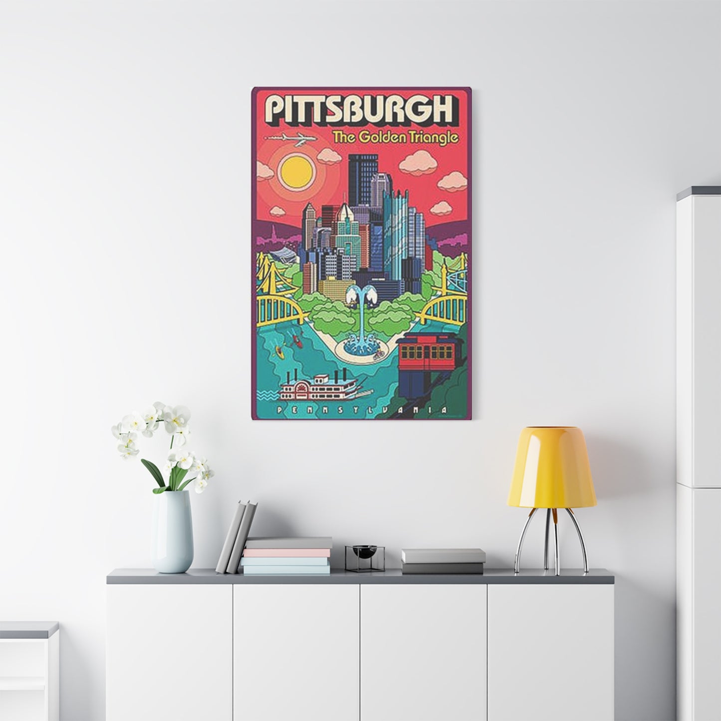 Pittsburgh The Golden Triangle Poster Wall Art & Canvas Prints