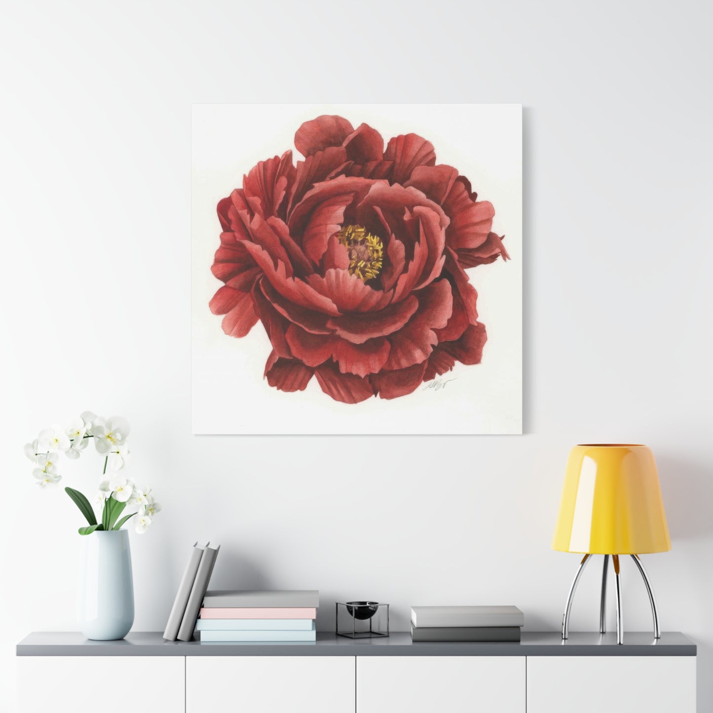Grace Popp Red Flower Head Wall Art & Canvas Prints