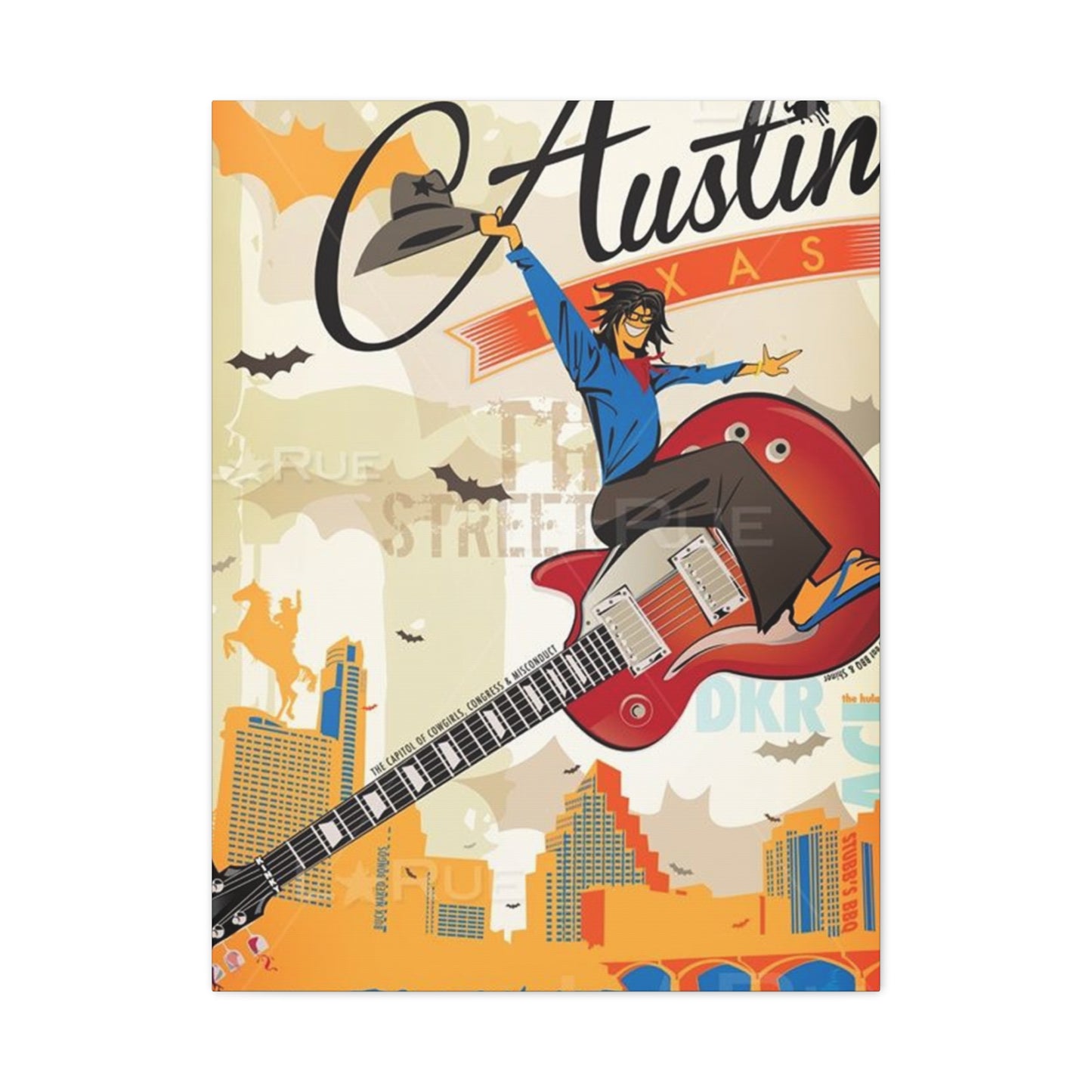 Austin Texas Poster Wall Art & Canvas Prints