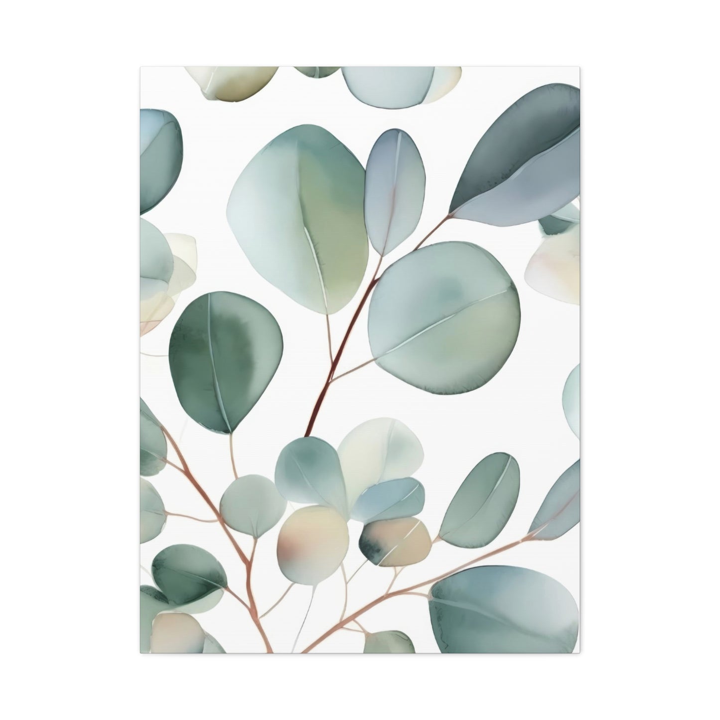 Eucalyptus Leaves Shapes Wall Art & Canvas Prints