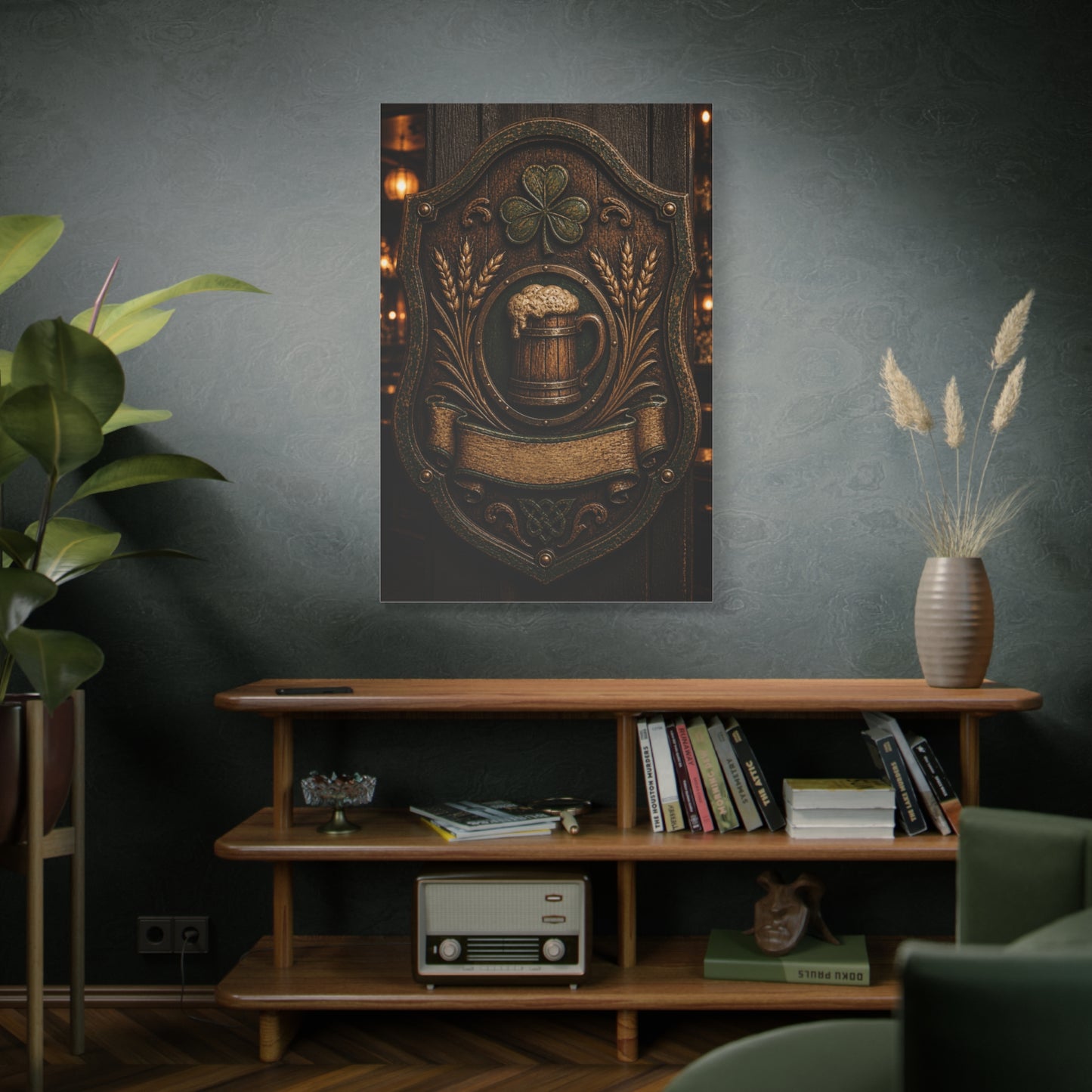 Irish Pub Heritage Crest Wall Art & Canvas Print