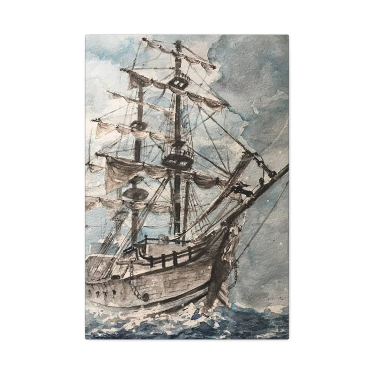 Large Ship Sailing In Ocean Wall Art & Canvas Prints
