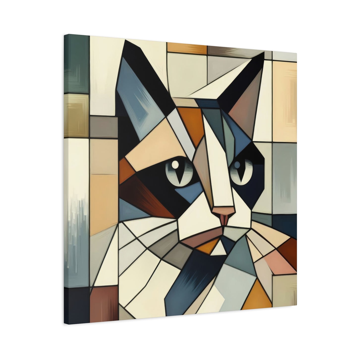 Cat Portrait Cubism Wall Art & Canvas Prints