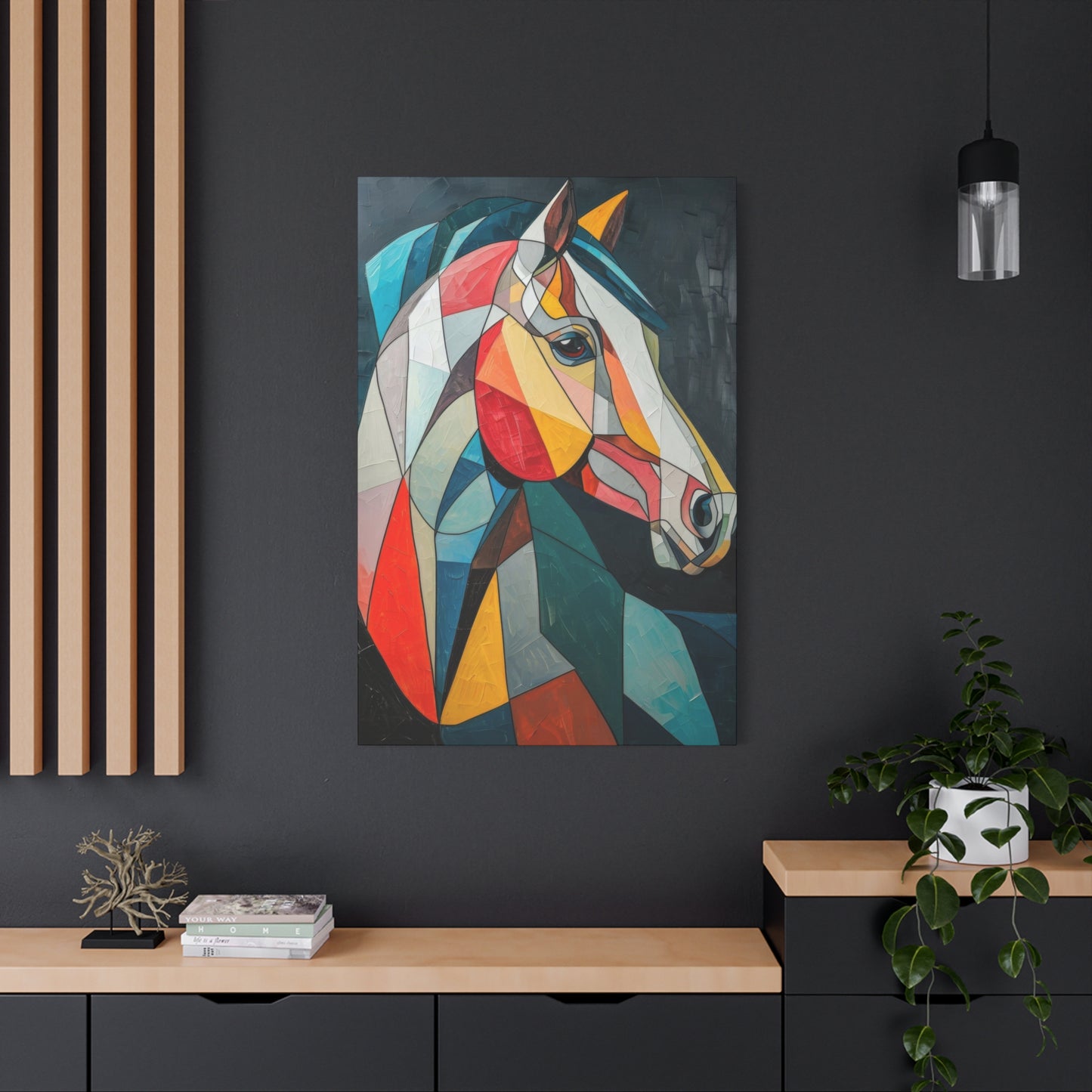 Horse Portrait Cubism Wall Art & Canvas Prints