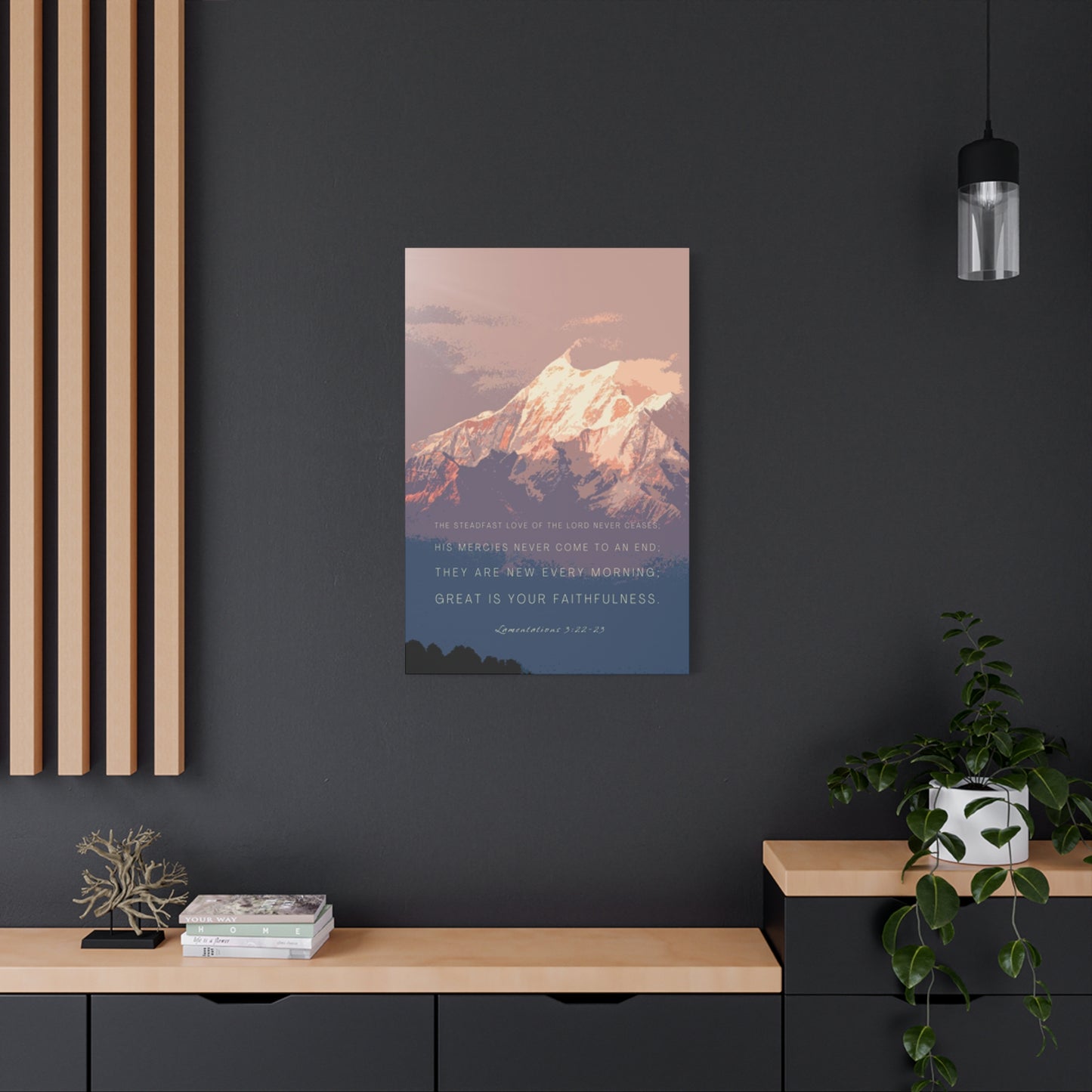 Snowy Mountain Quote Poster Wall Art & Canvas Prints