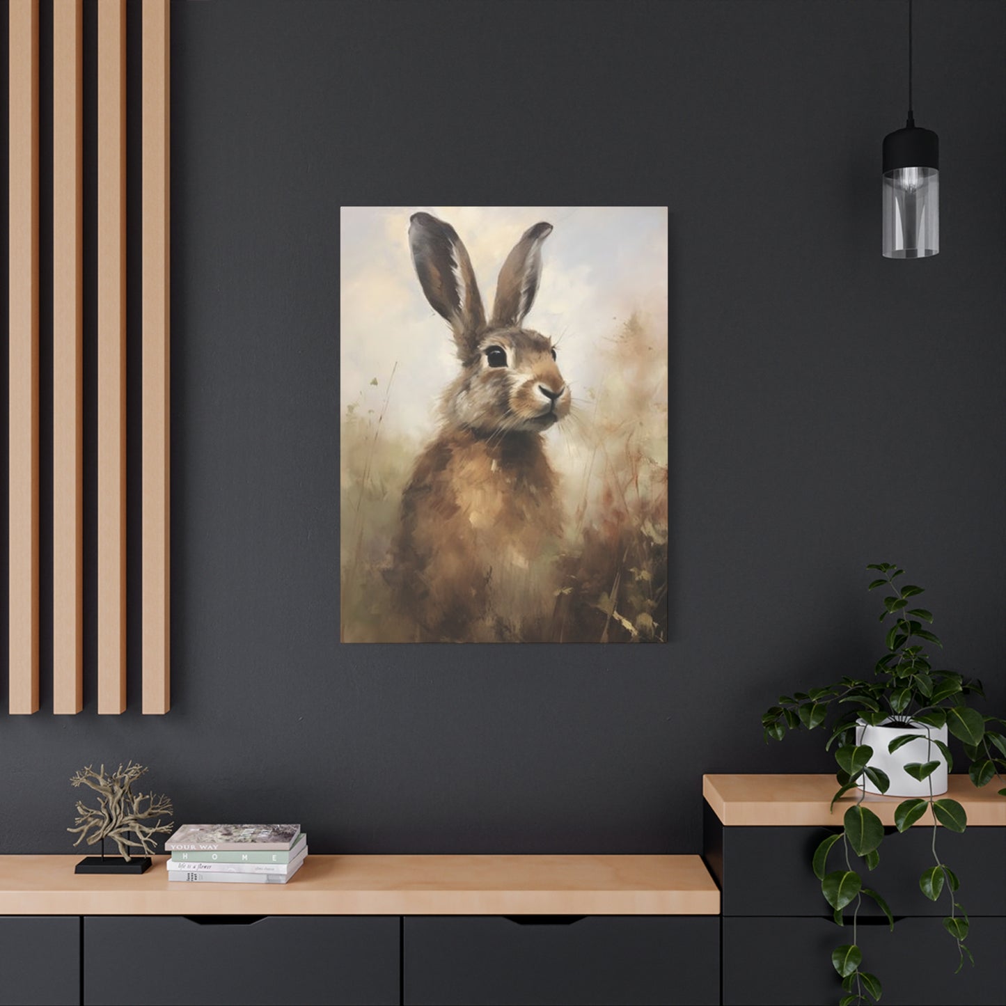 Small Rabbit Painting Wall Art & Canvas Prints