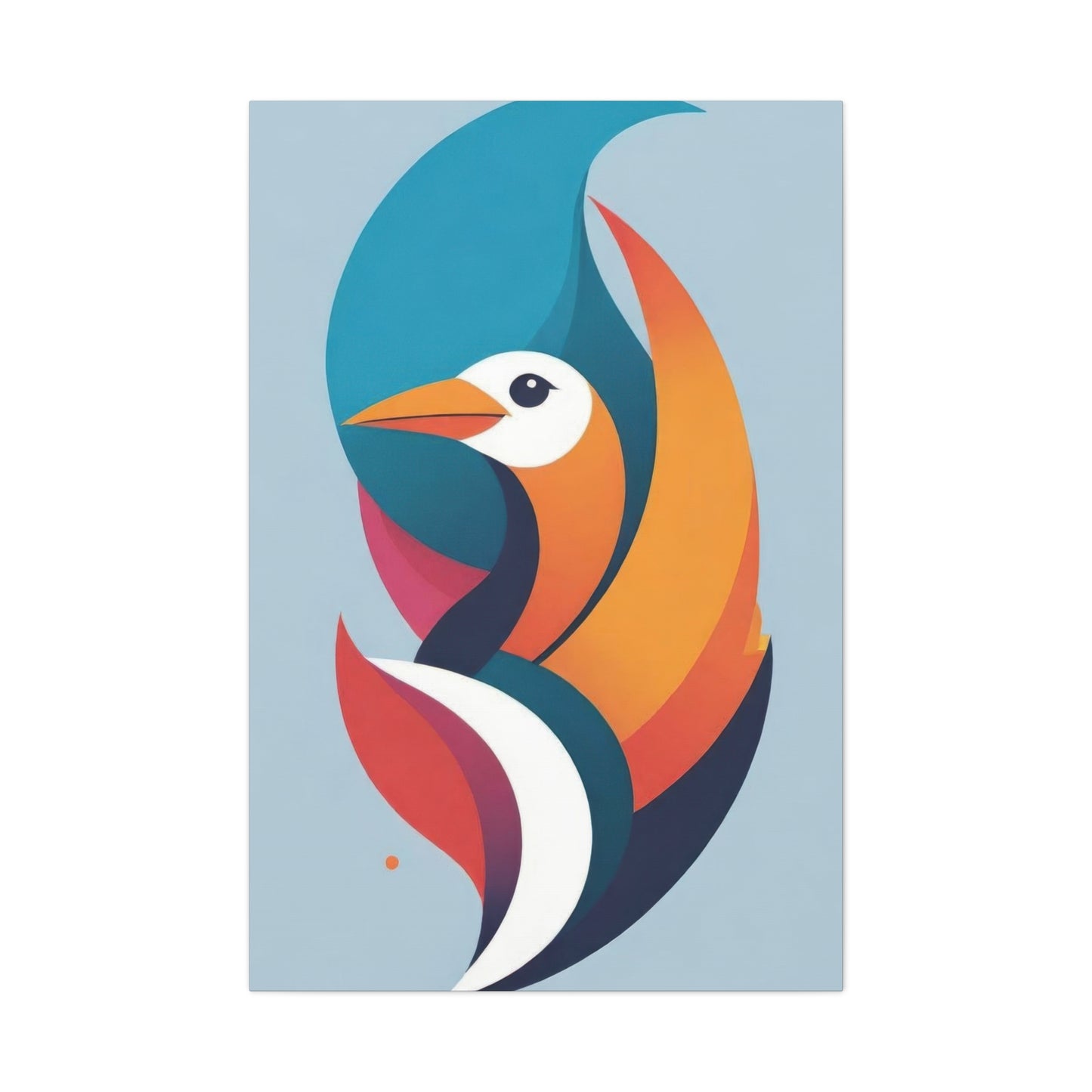 Bird Abstract Shapes Colorful Wall Art & Canvas Prints
