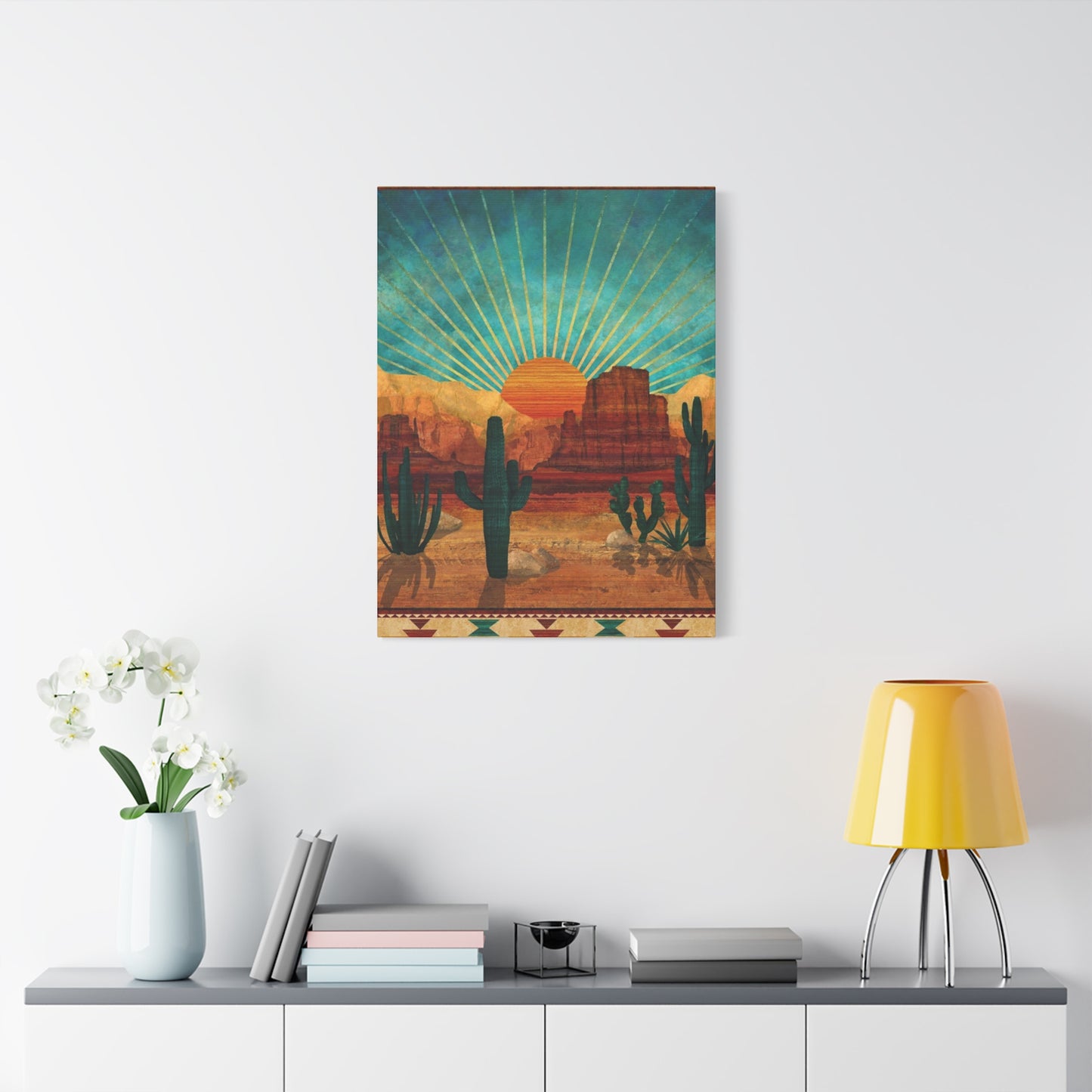Sunrise In A Desert Wall Art & Canvas Prints