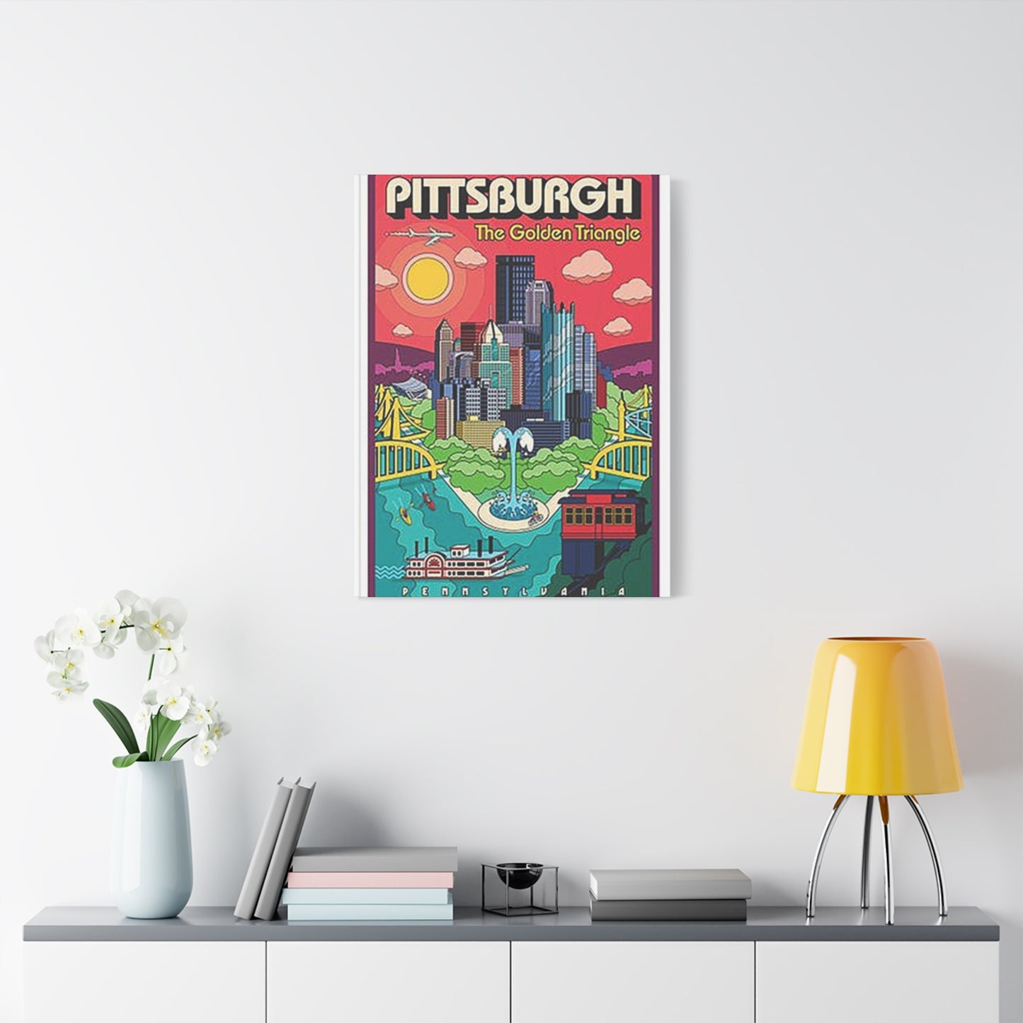 Pittsburgh The Golden Triangle Poster Wall Art & Canvas Prints