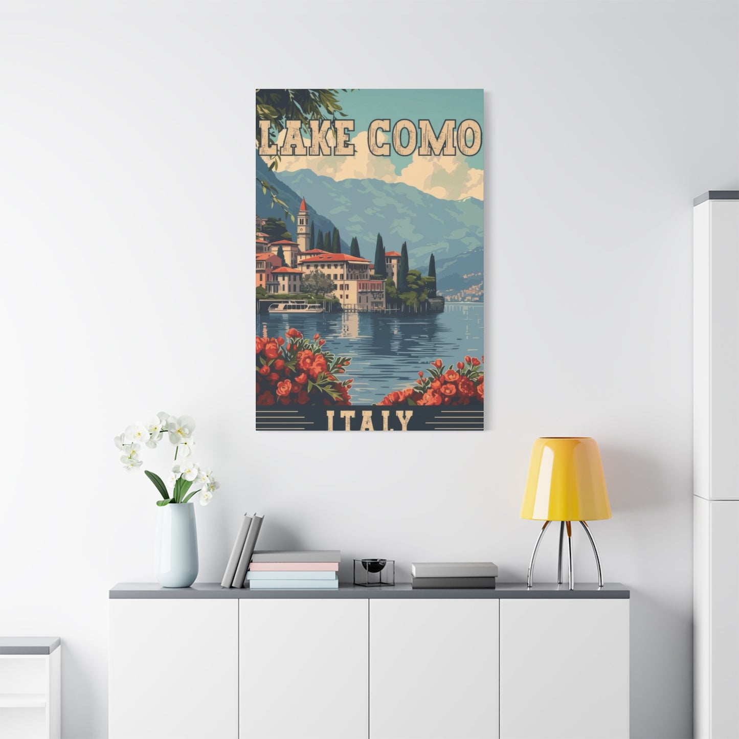 Lake Como Italy Vintage Wall Art & Canvas Prints