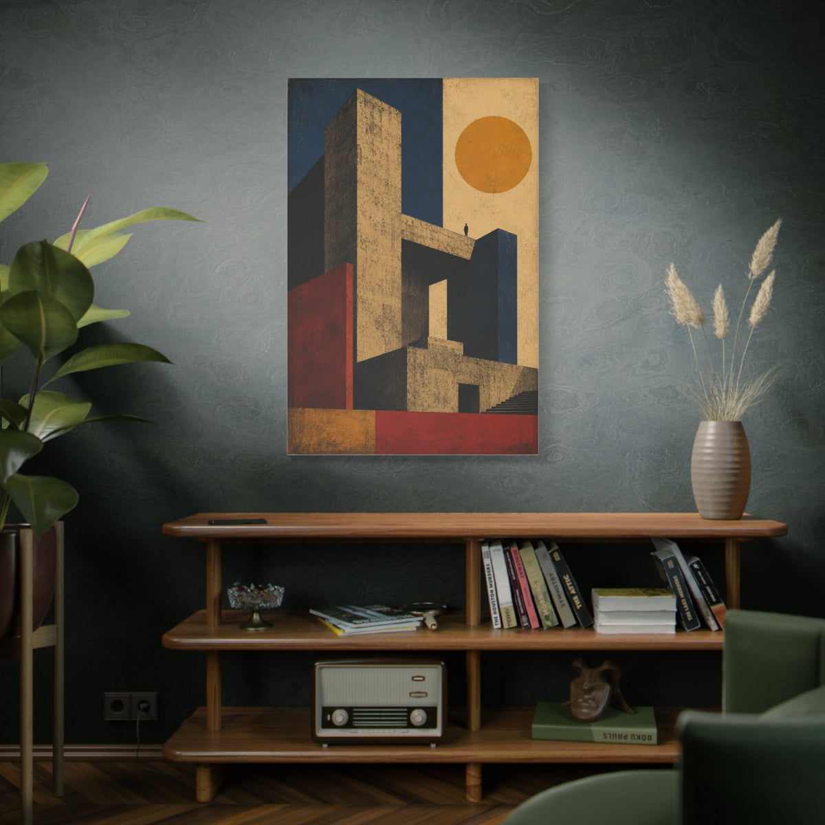 Monolithic Brutalist Architecture Study Wall Art & Canvas Print