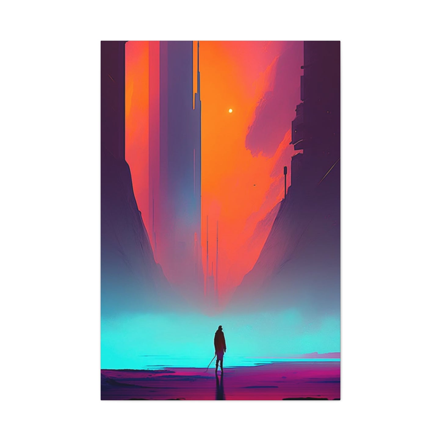 Abstract Alone Jesus Spiritual Christianity Wall Art & Canvas Prints