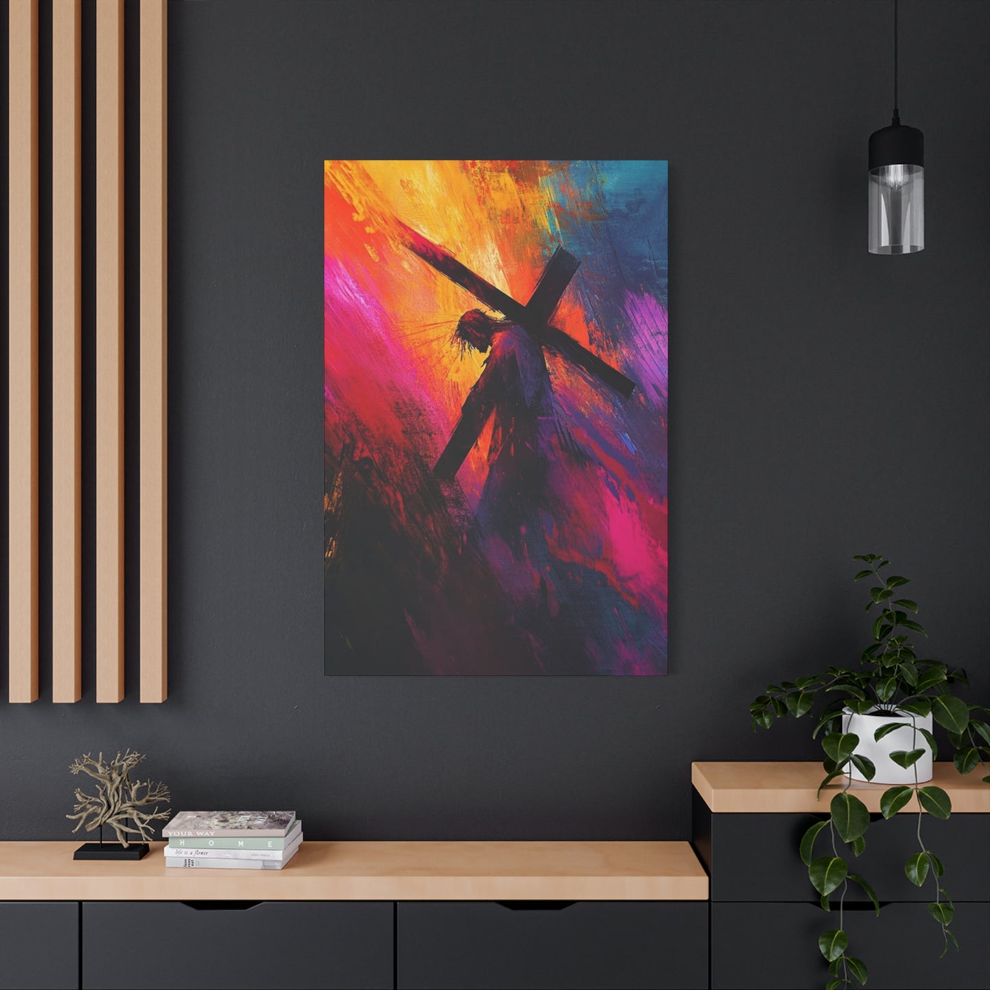Abstract Jesus Caring Cross Wall Art & Canvas Prints