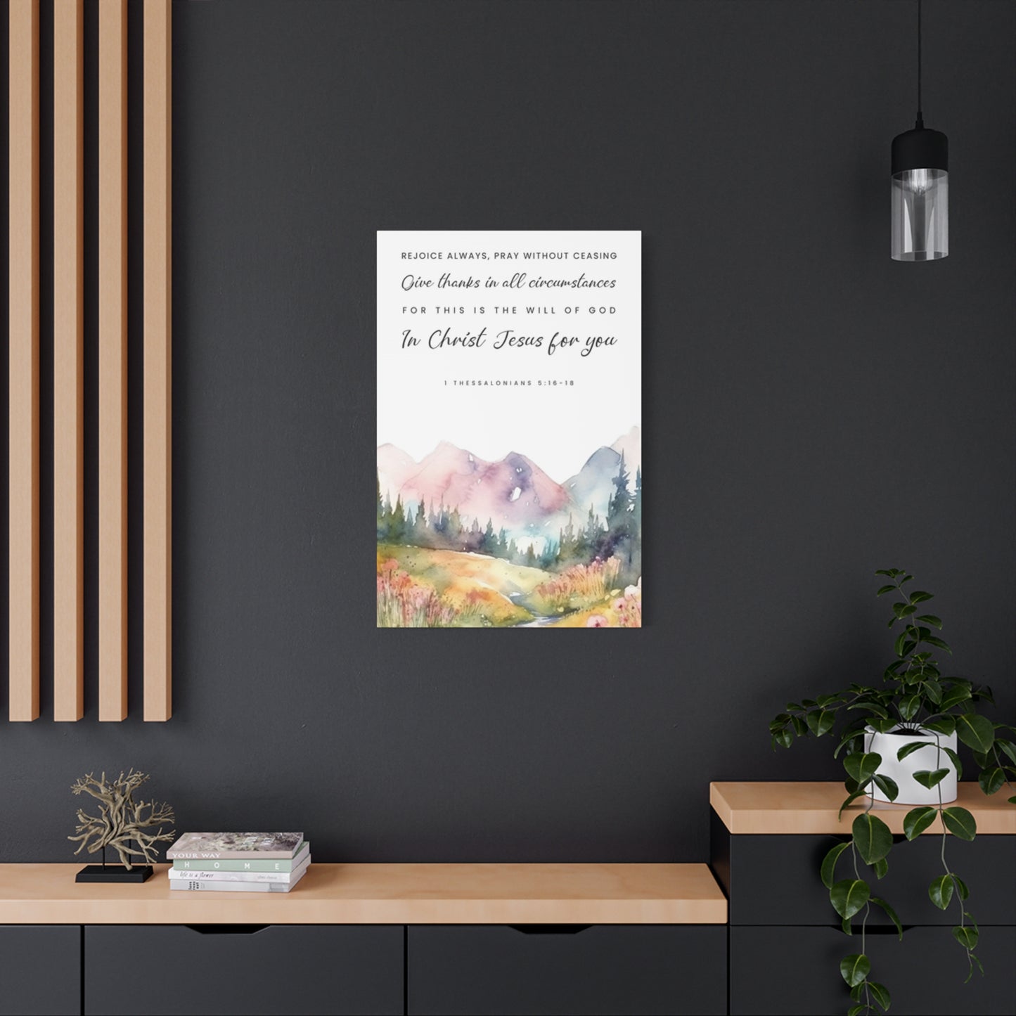 Quotes And Mountain Painting Wall Art & Canvas Prints