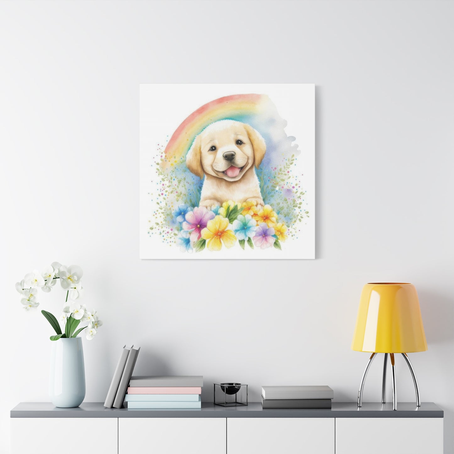 Happy Labrador Puppy Dog Wall Art & Canvas Prints