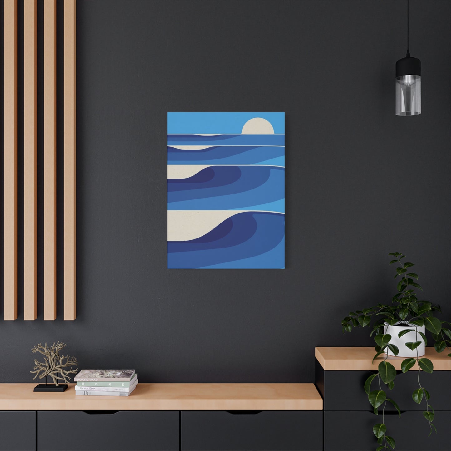 Waves In Ocean Painting Wall Art & Canvas Prints