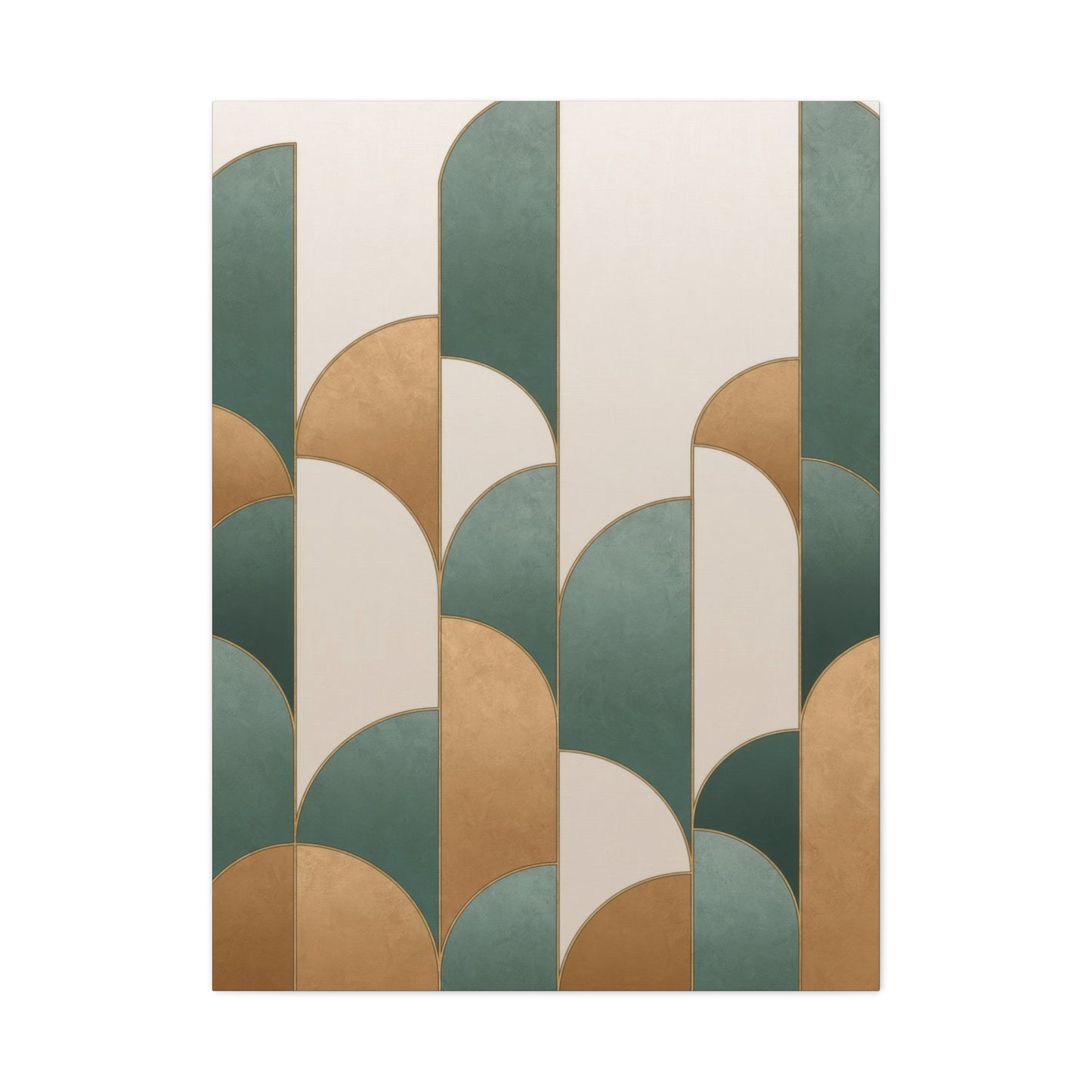 Abstract Teal Gold Opulence Wall Art & Canvas Prints