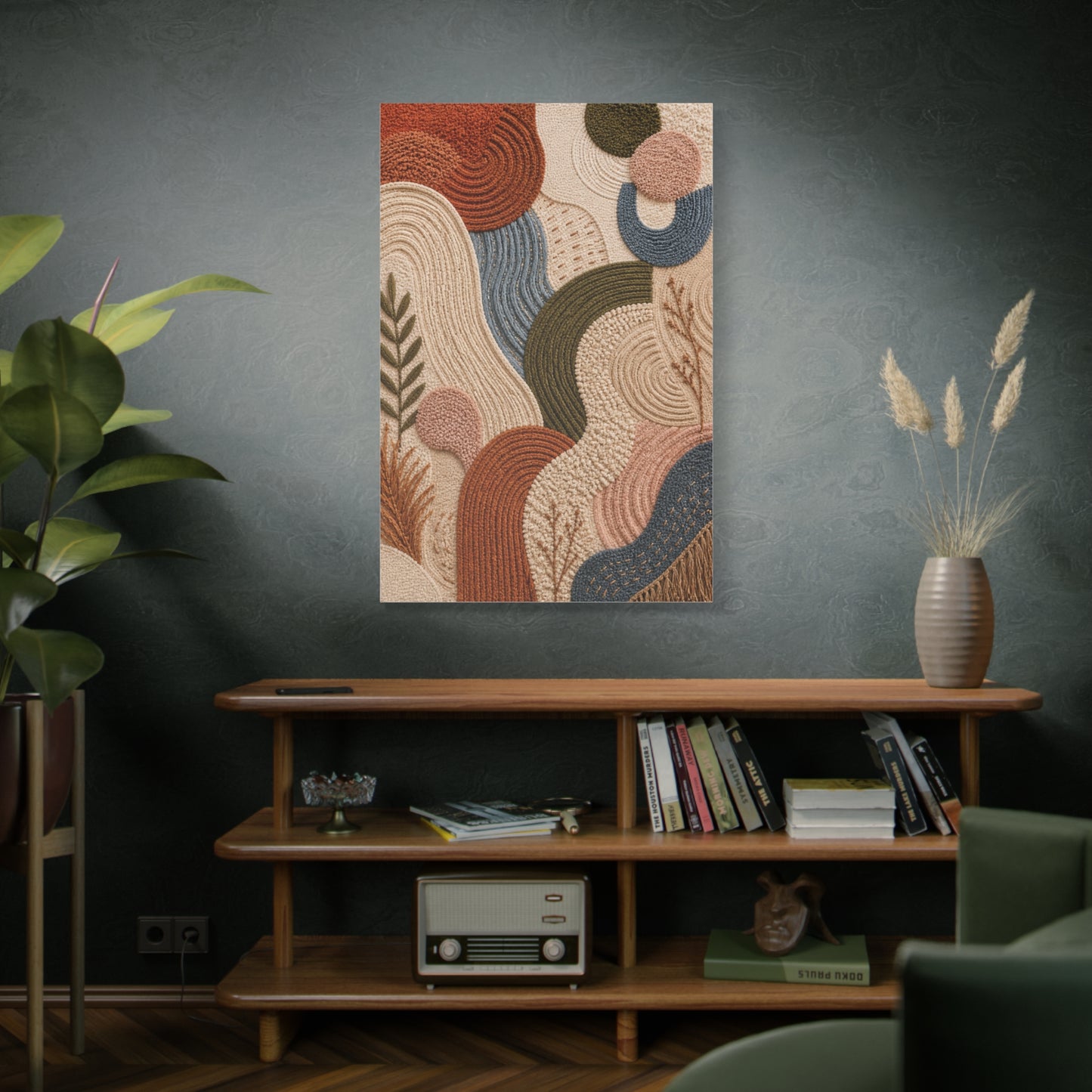 Tufted Textile Organic Abstract Wall Art & Canvas Print