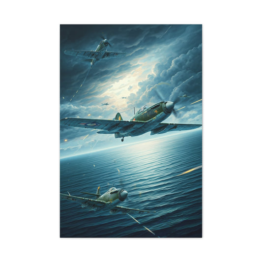 Storm Skies Aerial Battle Flight Wall Art & Canvas Prints .
