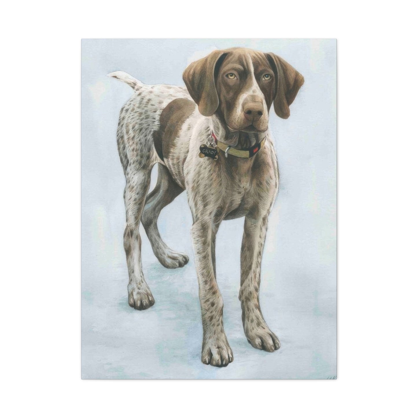 Grace Pop Dog Portrait Wall Art & Canvas Prints
