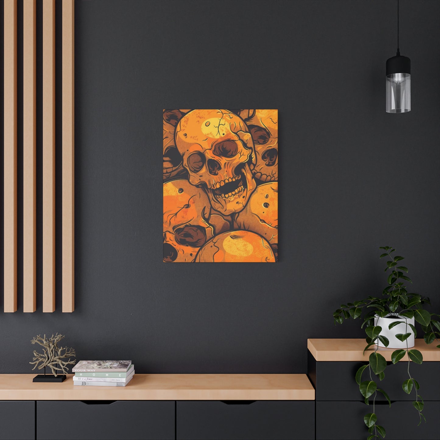 Yellow Skull Wall Art & Canvas Prints