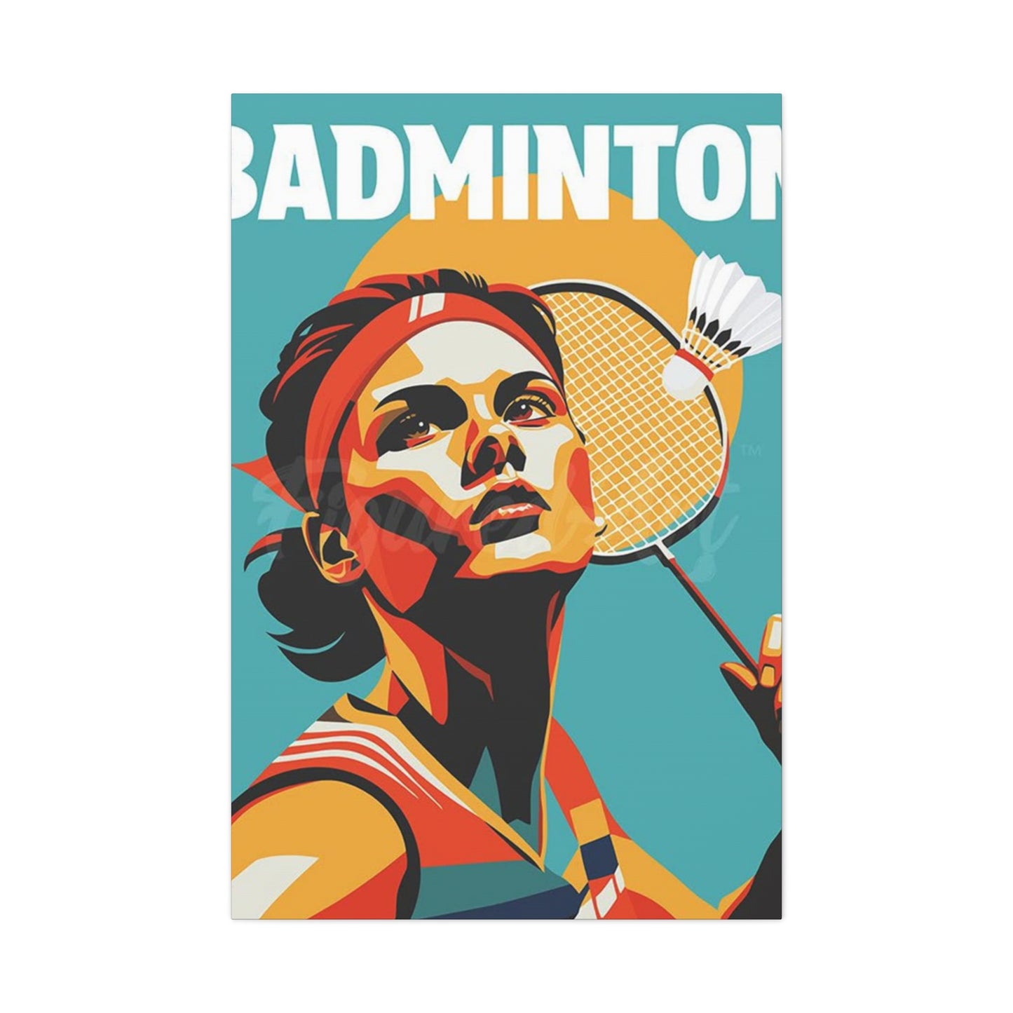 Abstract Badminton Poster Wall Art & Canvas Prints