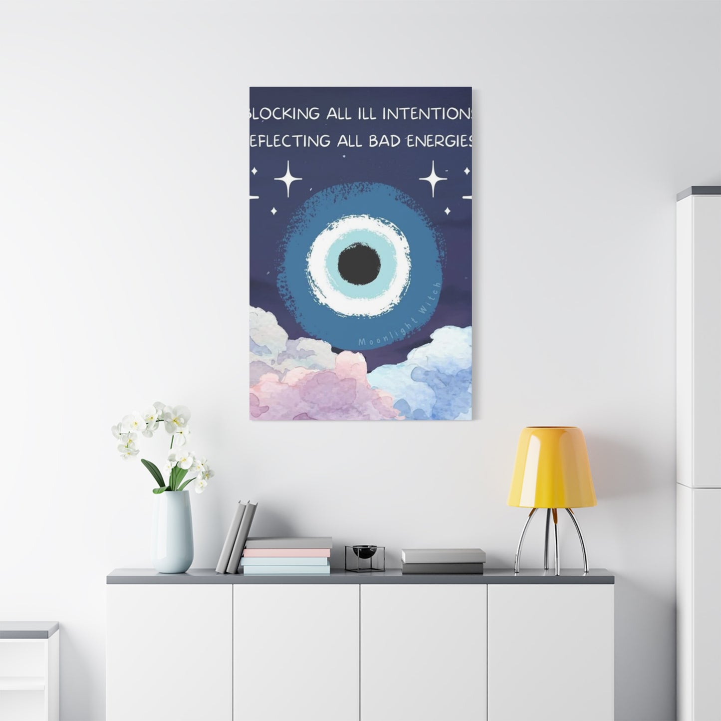 Blocking All Bad Vibes Poster Wall Art & Canvas Prints