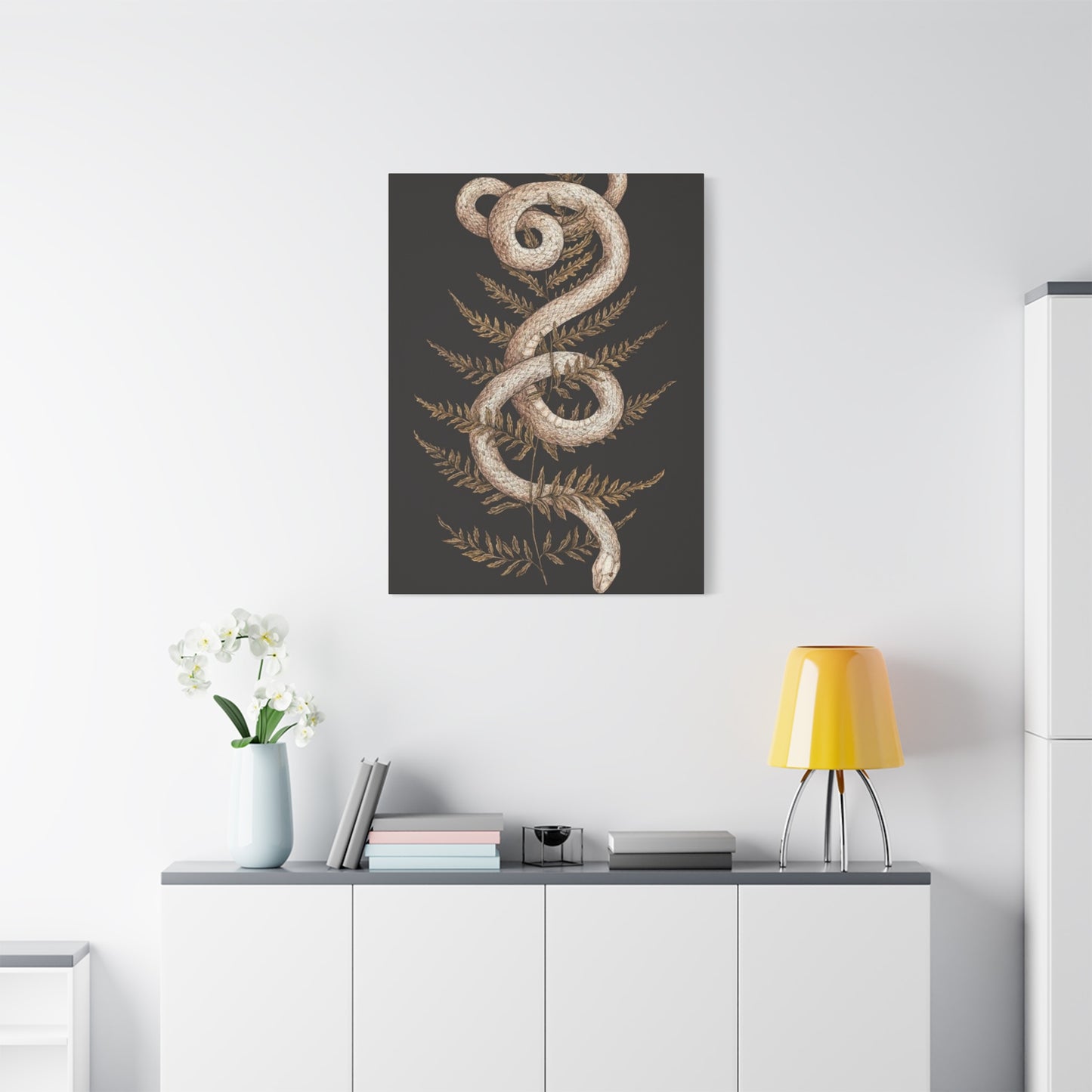 White Snake Wall Art & Canvas Prints