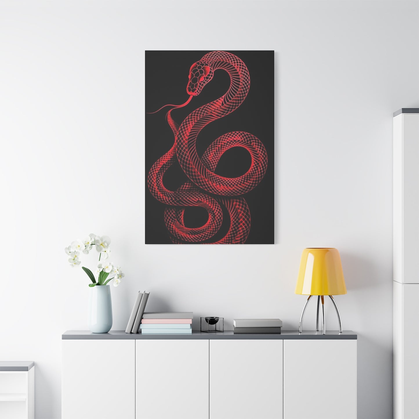 The Red Snake Poster Wall Art & Canvas Prints